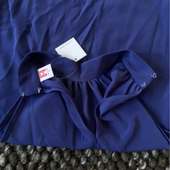 NWT A by Amanda Uprichard Navy Blue Mini Halter Dress. Women’s Small. - Picture 7 of 7